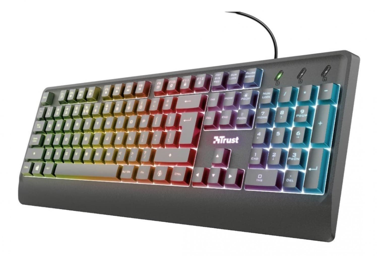 TECLADO GAMER LED TRUST ZIVA ES - Imagen 1