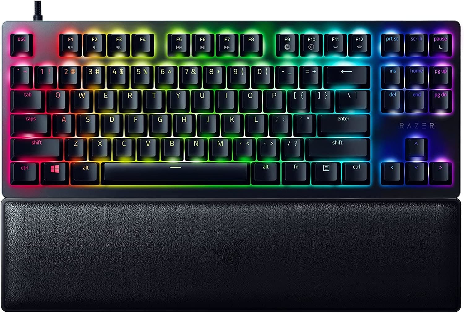 TECLADO GAMER RAZER HUNTSMAN V2 TENKEYLESS SWITCH PURPLE CLICKY - Imagen 1
