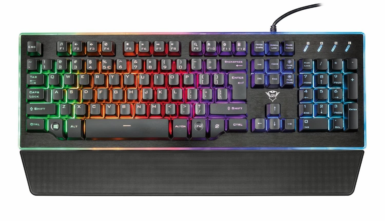 TECLADO GAMER TRUST THURA SEMI ES GXT 860 - Imagen 1