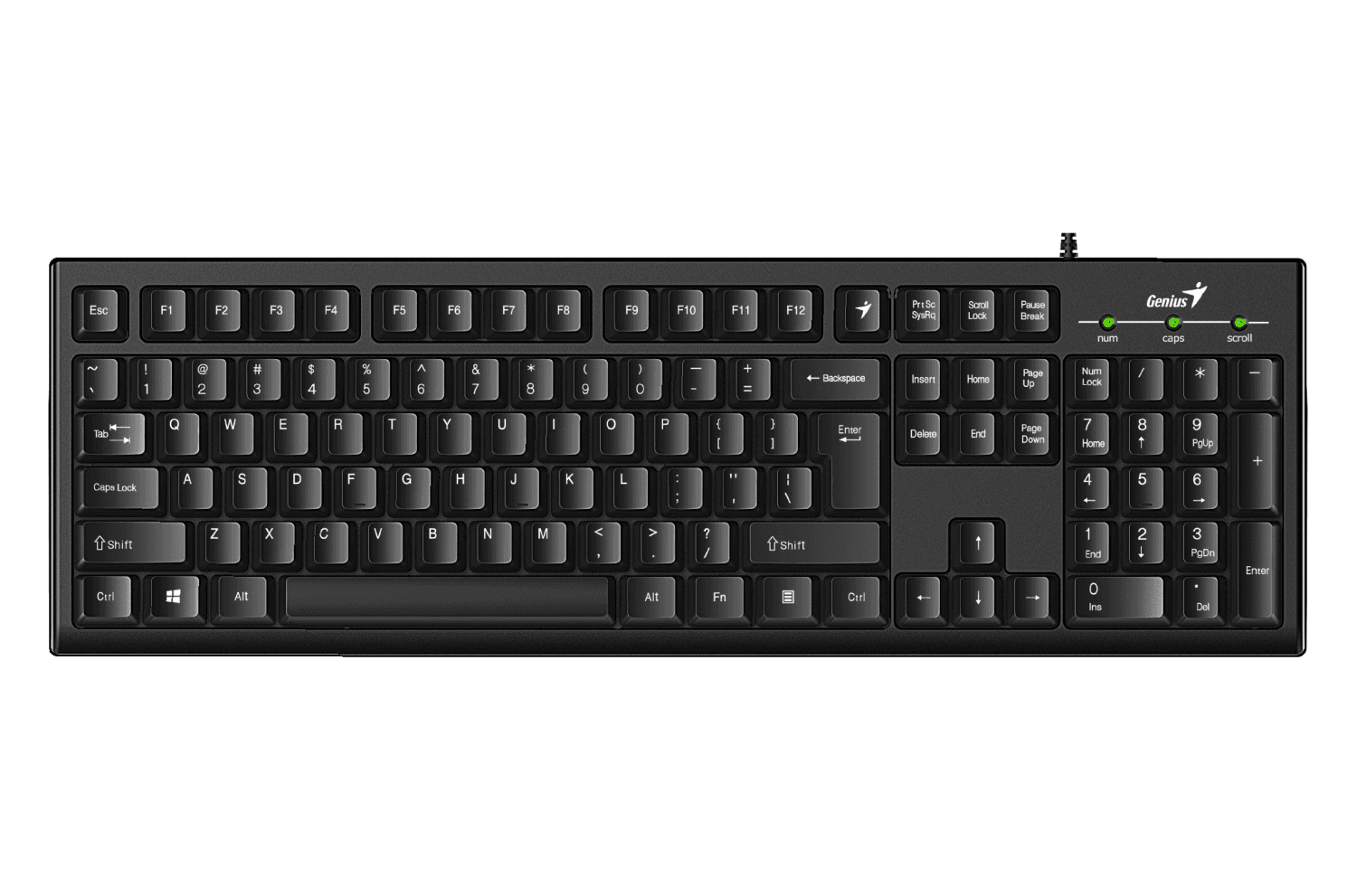 TECLADO GENIUS KB-100 SMART USB BLACK - Imagen 1