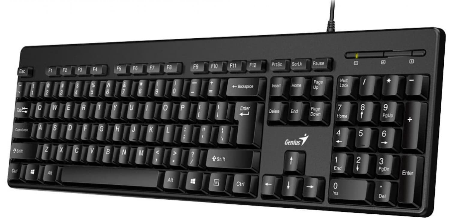 TECLADO GENIUS RS2 KB-116 SP BLK - Imagen 1