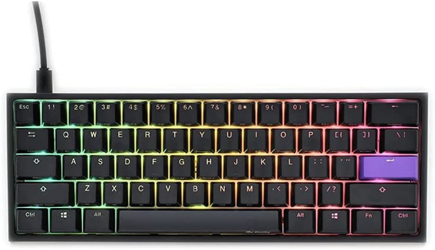 TECLADO MECANICO DUCKY ONE 2 SF SWITCH KAILH BOX RED ROJO ISO ESPAÑOL - Imagen 1