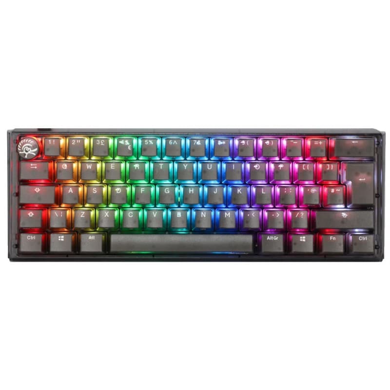 TECLADO MECANICO DUCKY ONE 3 AURA CLEAR BLACK 65 MINI DKON2161ST-BESPDABAAAC1 · Ducky · Mecánico