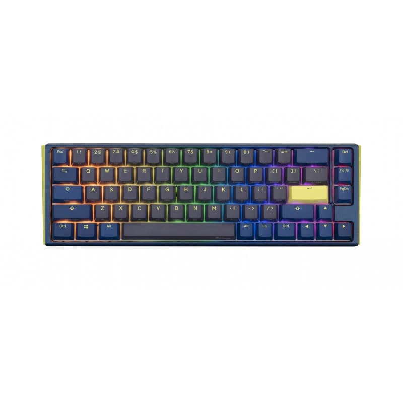TECLADO MECANICO DUCKY ONE 3 DAYBREAK SF TECLAS AZULESINTERRUPTOR ROJO SILENCIOSO INGLES PBT DOBLE DISPARO SIN COSTURAS ESTUCHE SUPERIOR AZUL ESTUCHE · Ducky · Mecánico