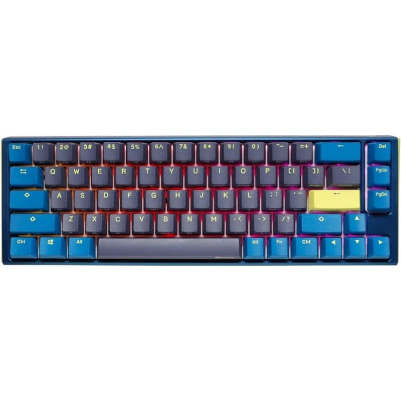 TECLADO MECANICO DUCKY ONE 3 DAYBREAK SF TECLAS AZULESVELOCIDAD INTERRUPTOR PLATEADO INGLES PBT DOBLE DISPARO SIN COSTURAS ESTUCHE SUPERIOR AZUL ESTUC · Ducky · Mecánico