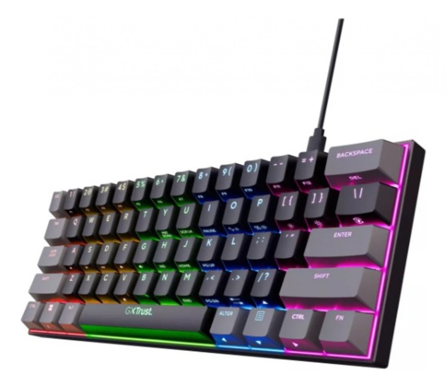 TECLADO TRUST ACIRA MINI GAMING ES GXT867 - Imagen 1