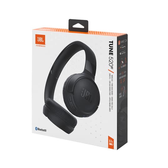 Auricular JBL Tune 520BT Bluetooth Negro C/Micrófono · JBL · Bluetooth