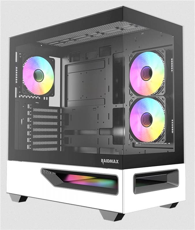 GABINETE GAMER RAIDMAX HURRIKAN H200 · Gamer/con vidrio