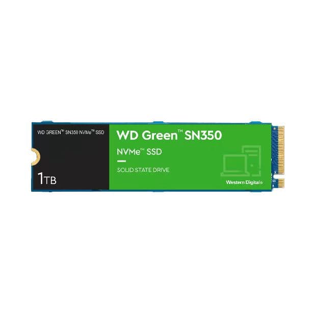 Disco Solido SSD 1TB Western Digital SN350 Green NVMe PCIe X4 3.0 · Western Digital