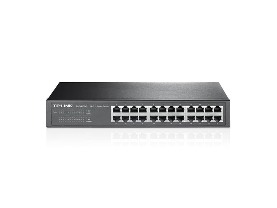 TL-SG1024D Switch 24P Gigabit Tp-Link Desktop (0620) · TP-Link · Switches