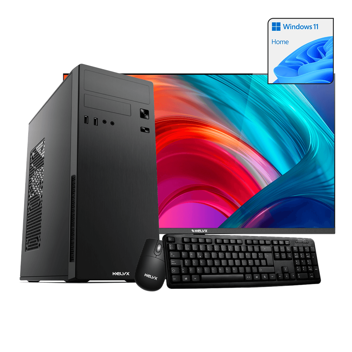 Sist. Kelyx AMD Ryzen 3-3200G 8G M.2 256G Win 11H + Monitor 24" · Kelyx · General