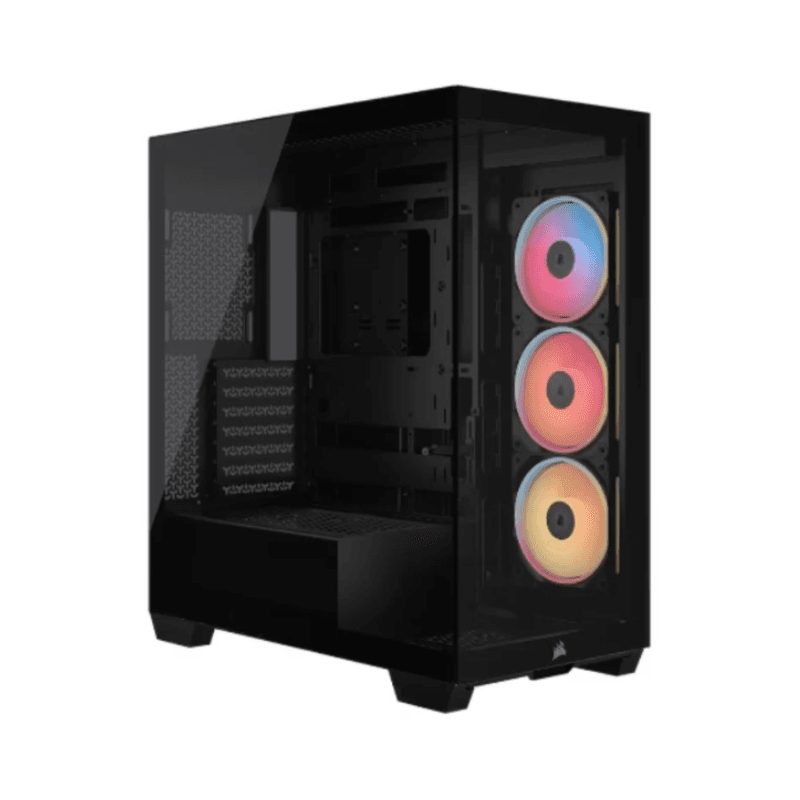 Gabinete Corsair 3500X LX-R RGB iCUE Mid-Tower TG Black (7119) · Corsair · Gamer/con vidrio
