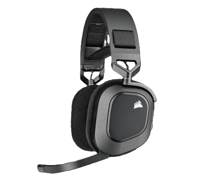 Auricular Corsair HS80 RGB Wireless Spatial Audio Carbon (5940) · Corsair