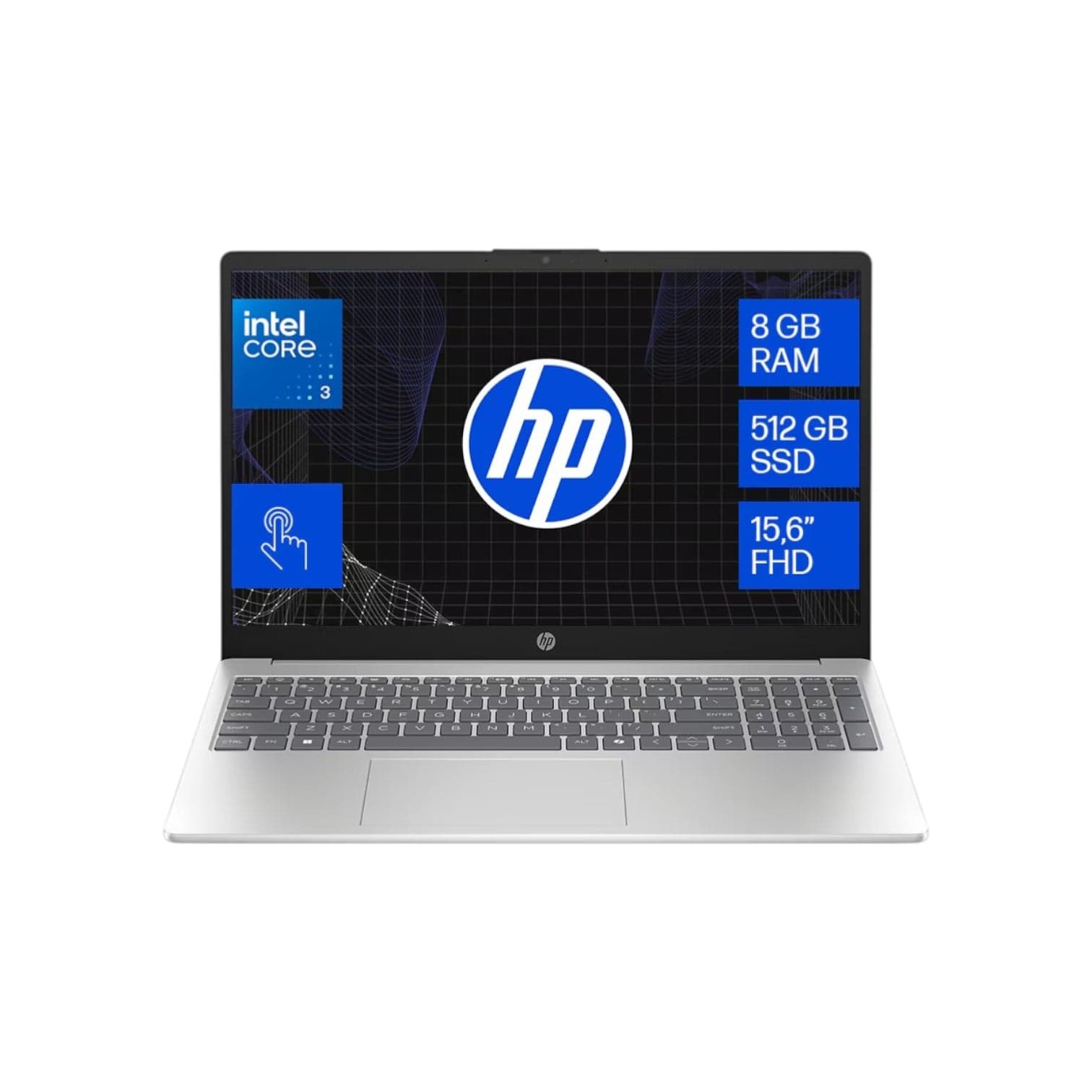 Notebook HP OPP 15-fd0333la i3-c3-100U 15 FHD/Touch 8GB/512 IPS 300 nits Windows® 11 Home (0607) · HP · General