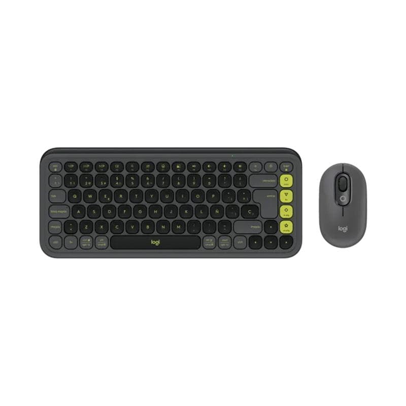Combo Teclado Mouse Inalámbrico Logitech Icon POP Graphite · Logitech