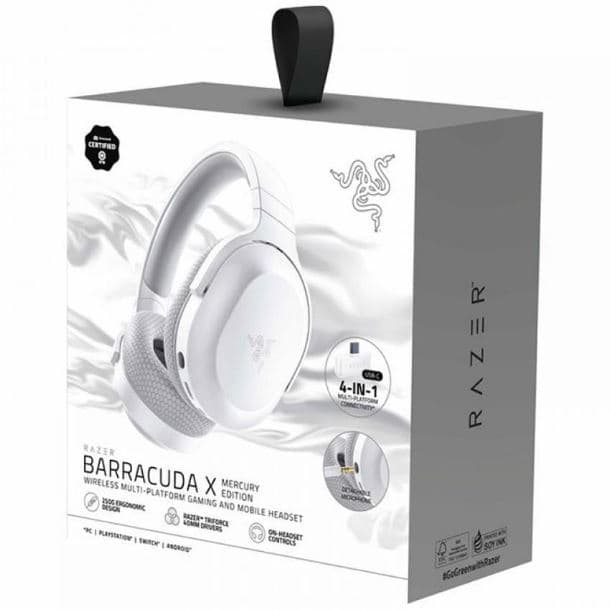 AURICULAR GAMER RAZER BARRACUDA X NEW MERCURY RZ04-04430200-R3U1 · Razer