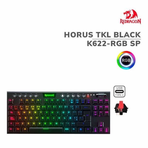 Teclado RGB Redragon K622 horus tkl español · Redragon